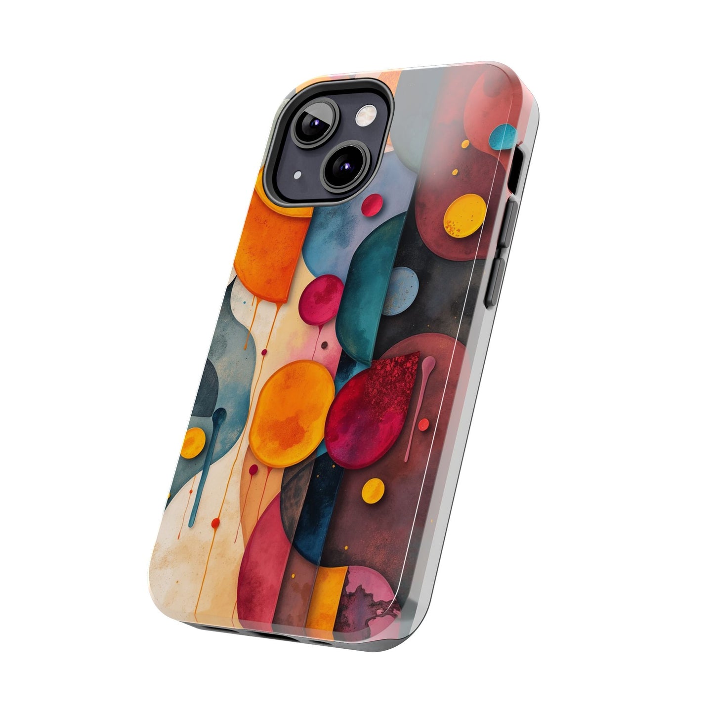 Artistic Tough Phone Cases - Colorful Abstract Design for Trendy Protection - for iPhone
