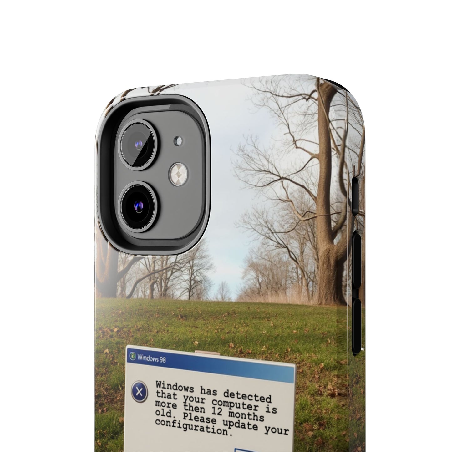 Durable Phone Case with Windows 98 Error Message Design - Perfect Gift for Tech Lovers