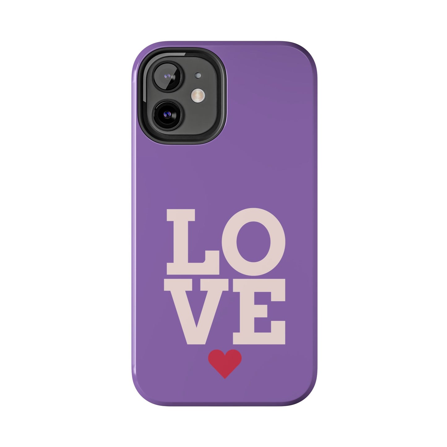 Purple Love Phone Case - Durable & Stylish Tough Case - for iPhone