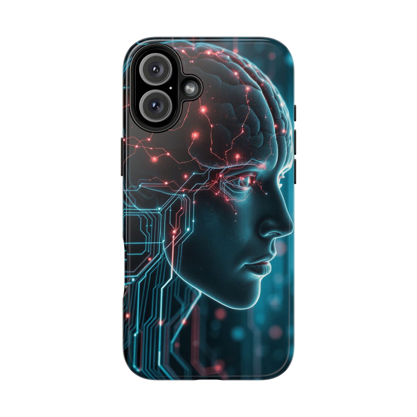 Futuristic Brain Design Tough Phone Case