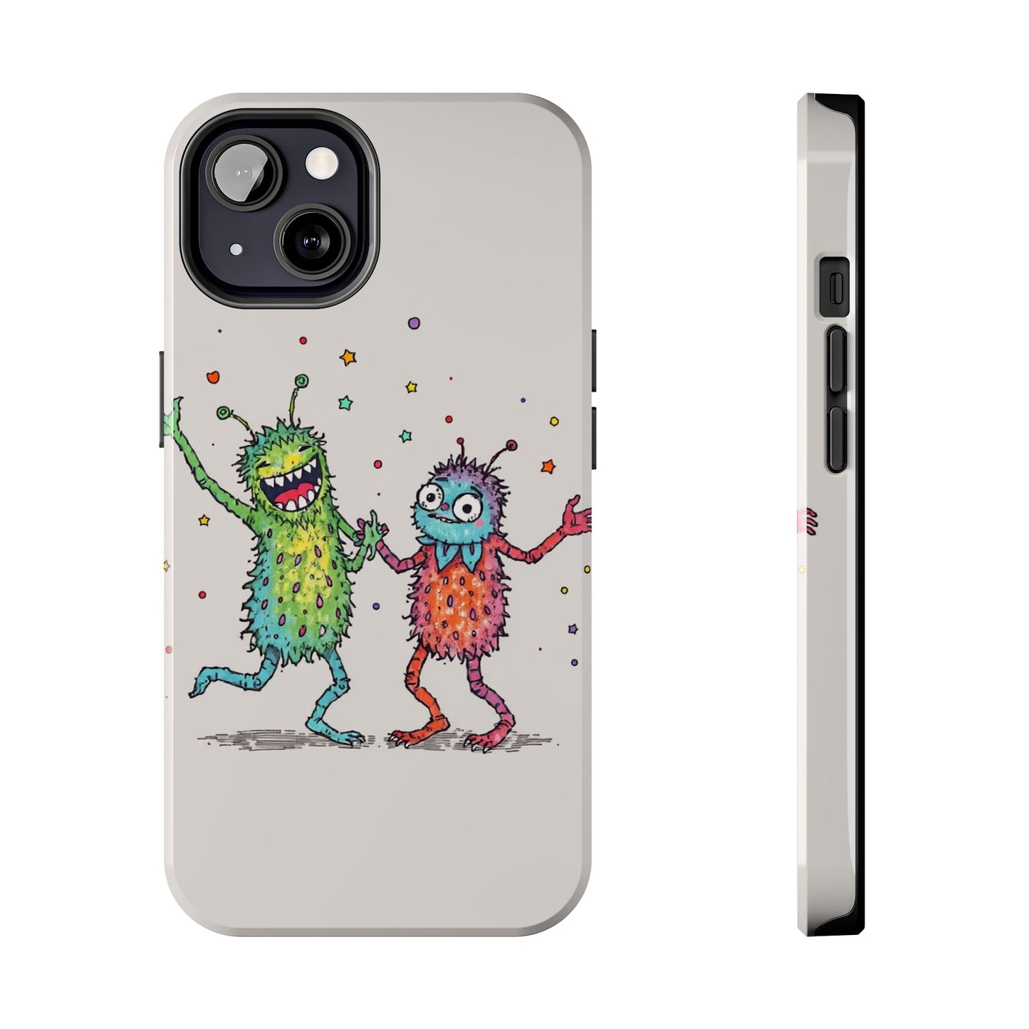 Colorful Monster Tough Phone Case - Fun and Playful Design