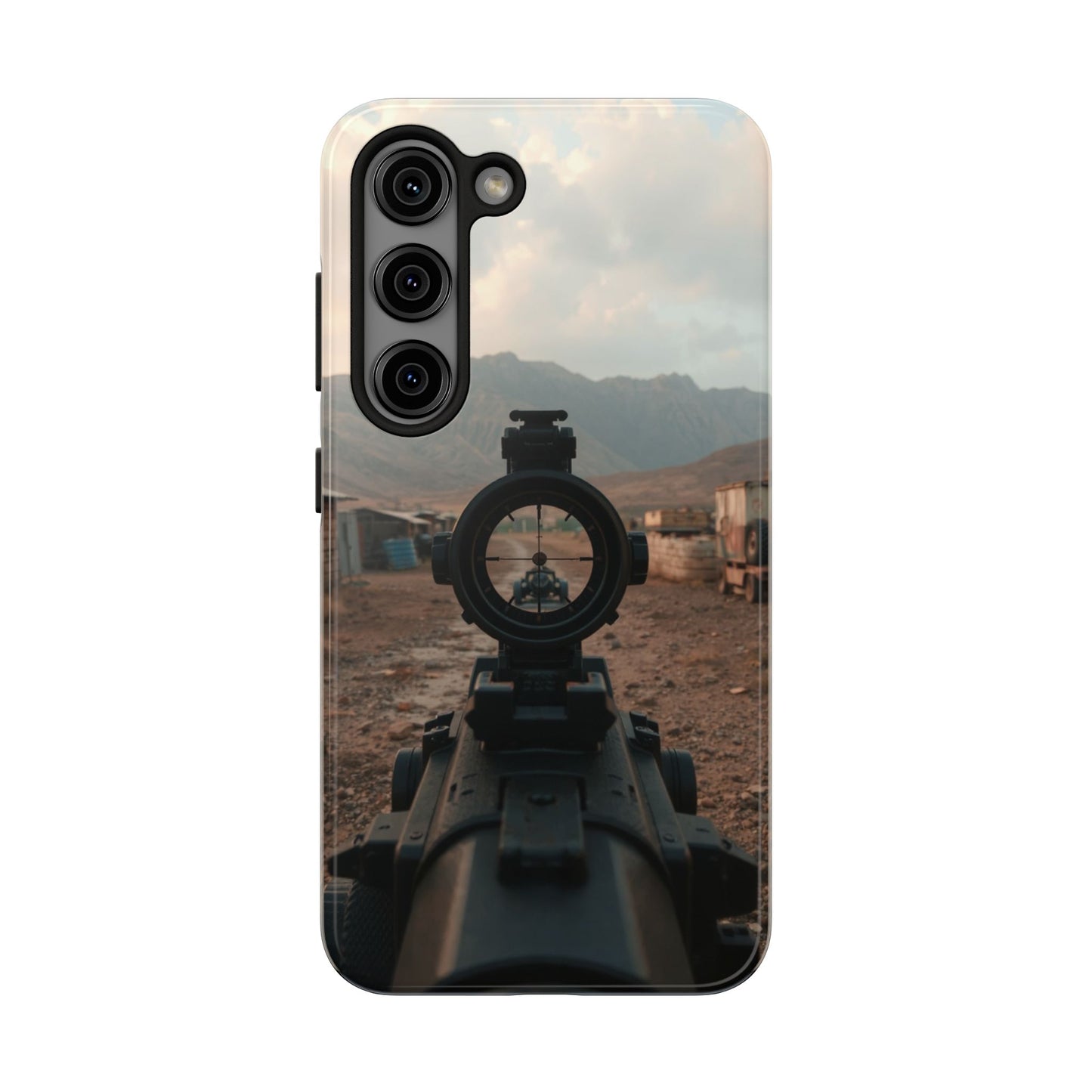 Tough Phone Case - Military Inspired Design with Sniper Scope