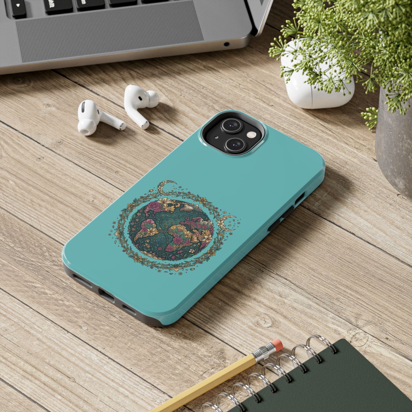 Mystical Floral Planet Phone Case — Tough Protective Phone Case