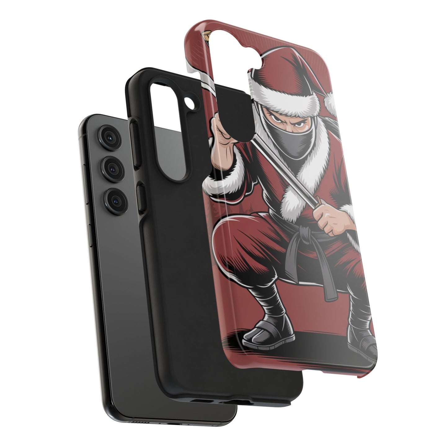 Ninja Santa Tough Phone Case | Durable Holiday Phone Cover for iPhone