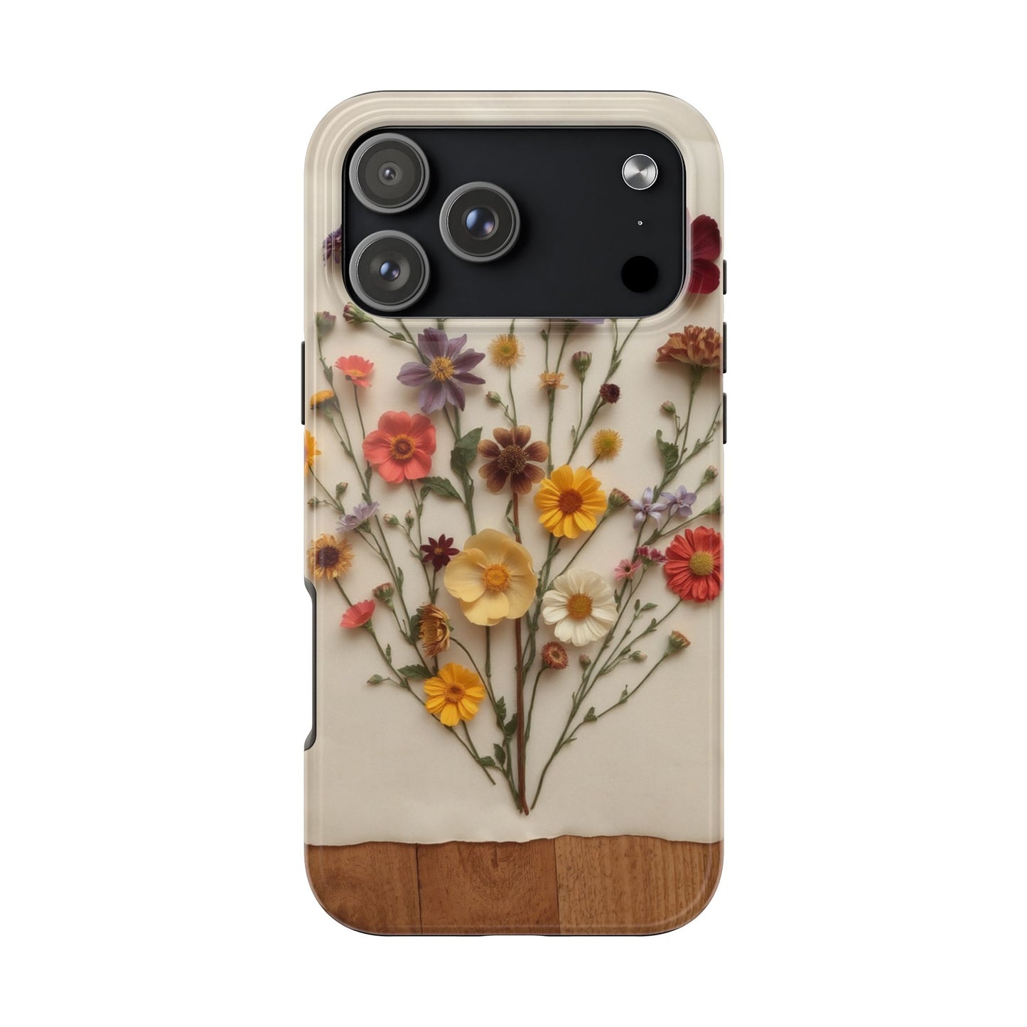 Floral Tough Phone Case - Durable Protection with Nature-Inspired Design