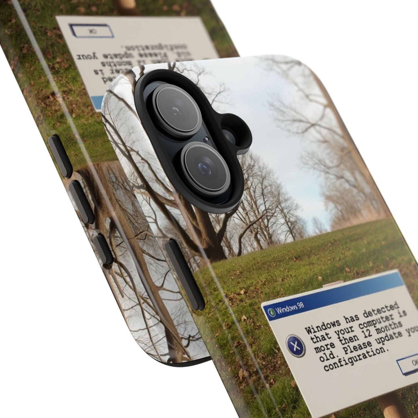 Durable Phone Case with Windows 98 Error Message Design - Perfect Gift for Tech Lovers