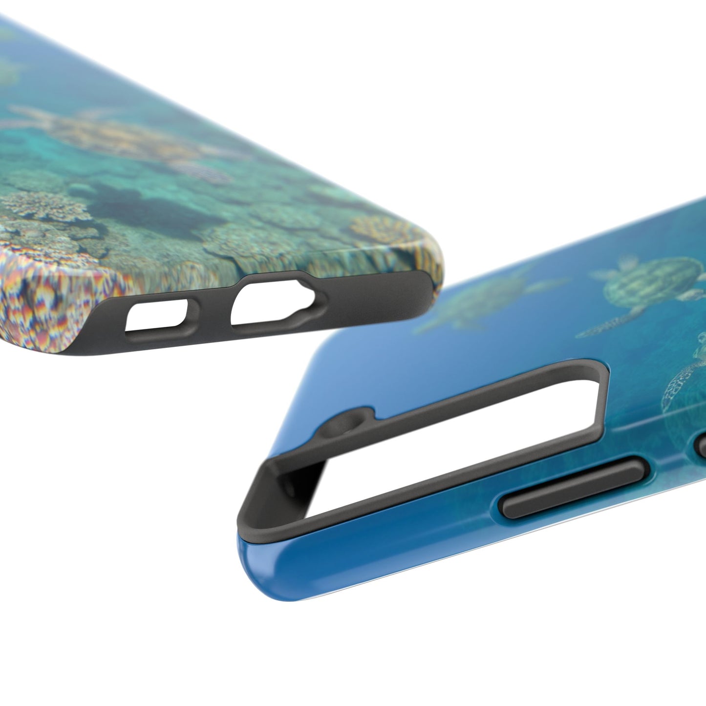 Ocean Turtle Tough Phone Cases - Durable Protection with Marine Art
