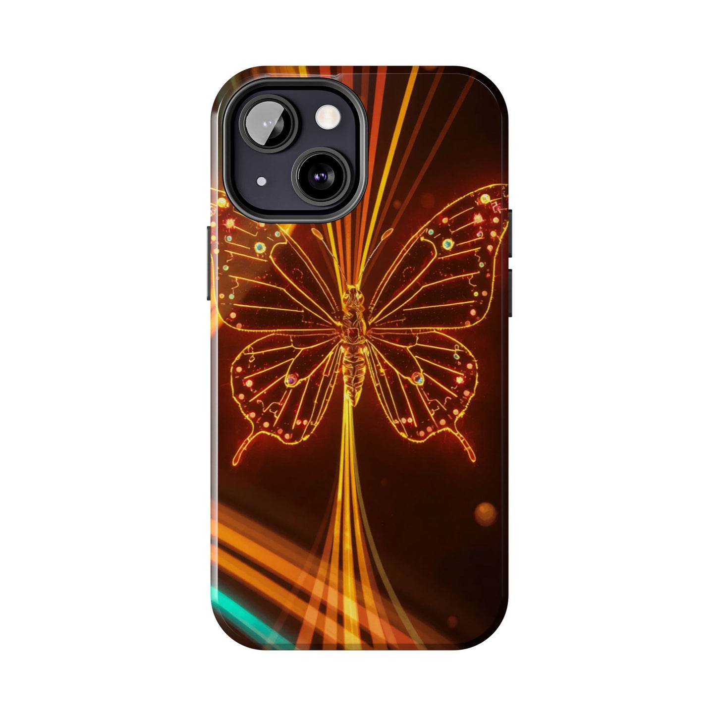 Elegant Butterfly Tough Phone Case - Stylish Protection for Nature Lovers