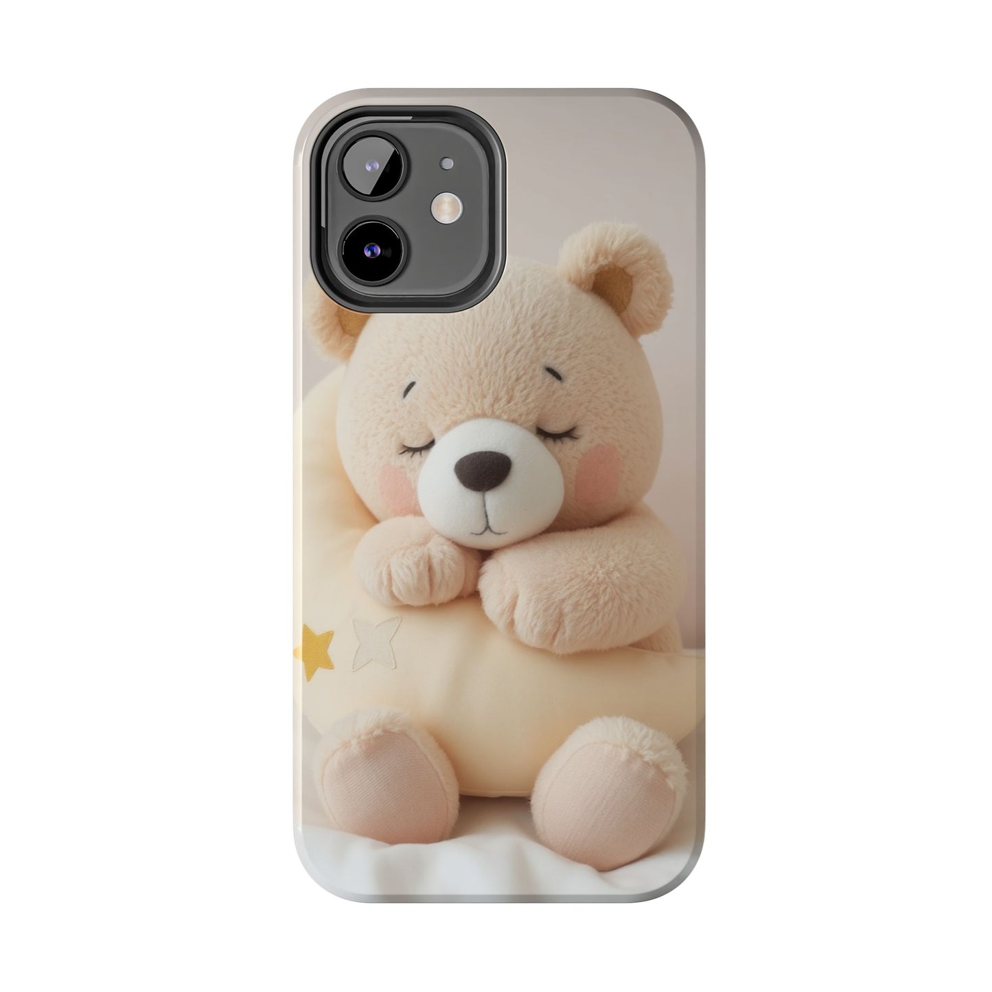 Cute Bear Tough Phone Case - Adorable Baby Animal Design for Kids & Adults
