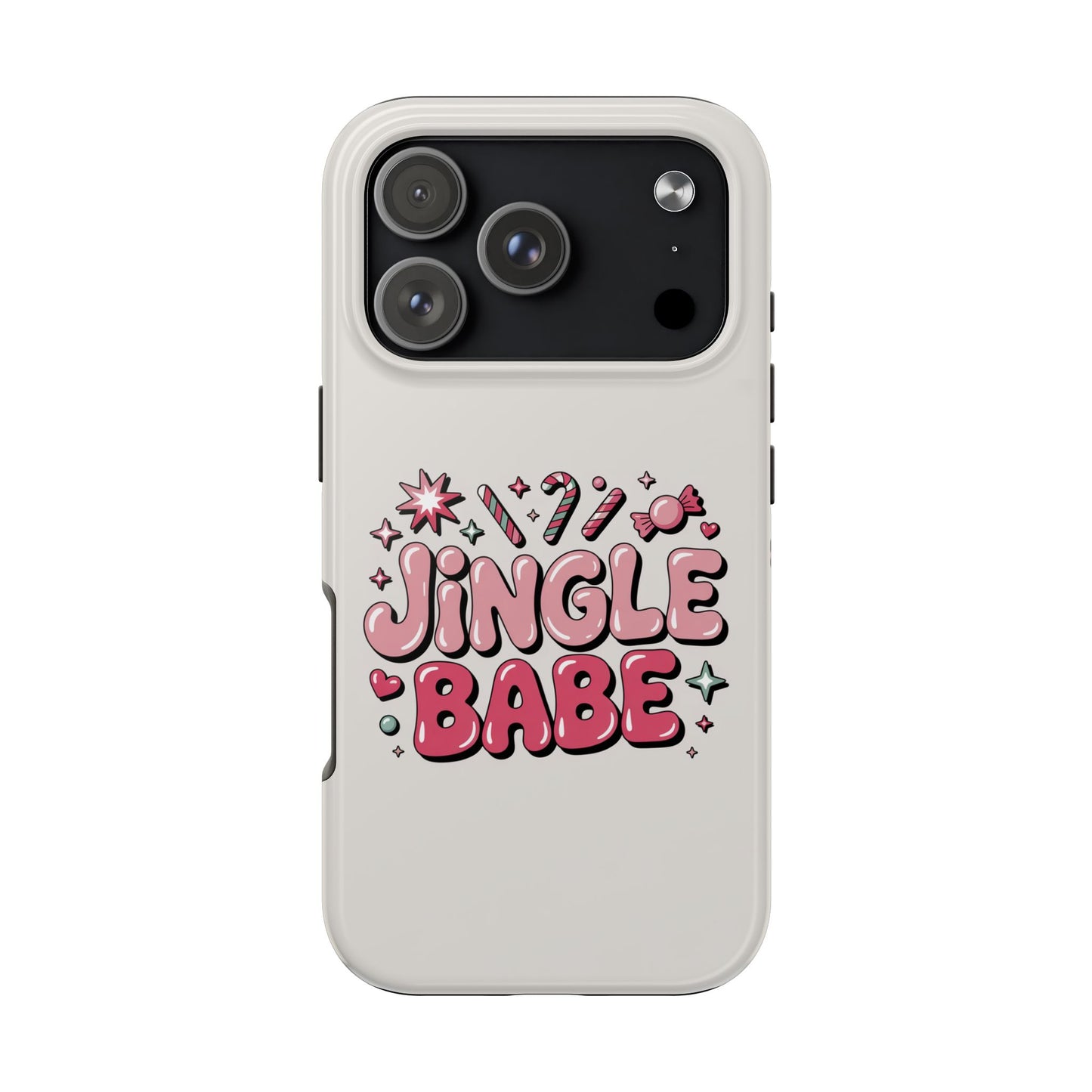 Jingle Babe Tough Phone Case - Festive Holiday Protection for Your iPhone