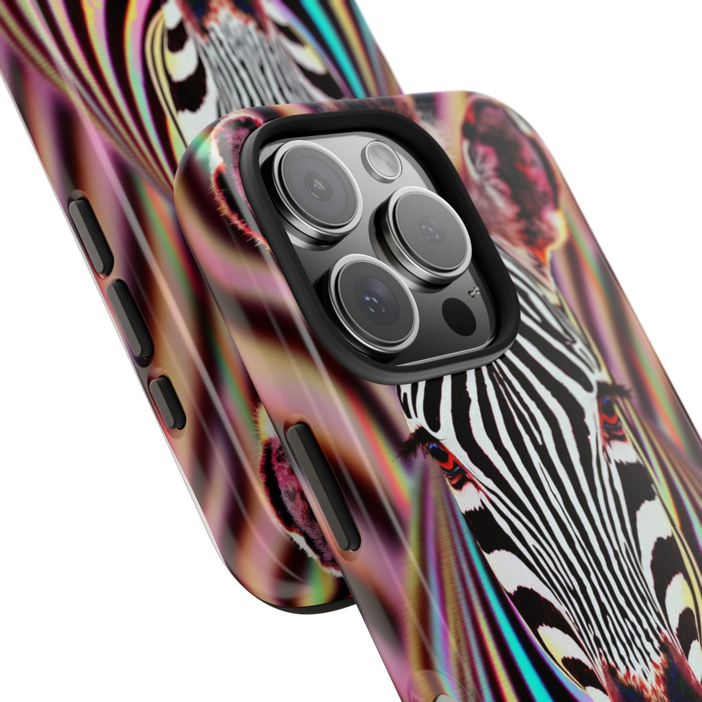 Vibrant Zebra Tough Phone Case - Unique Animal Design for Wild Spirit