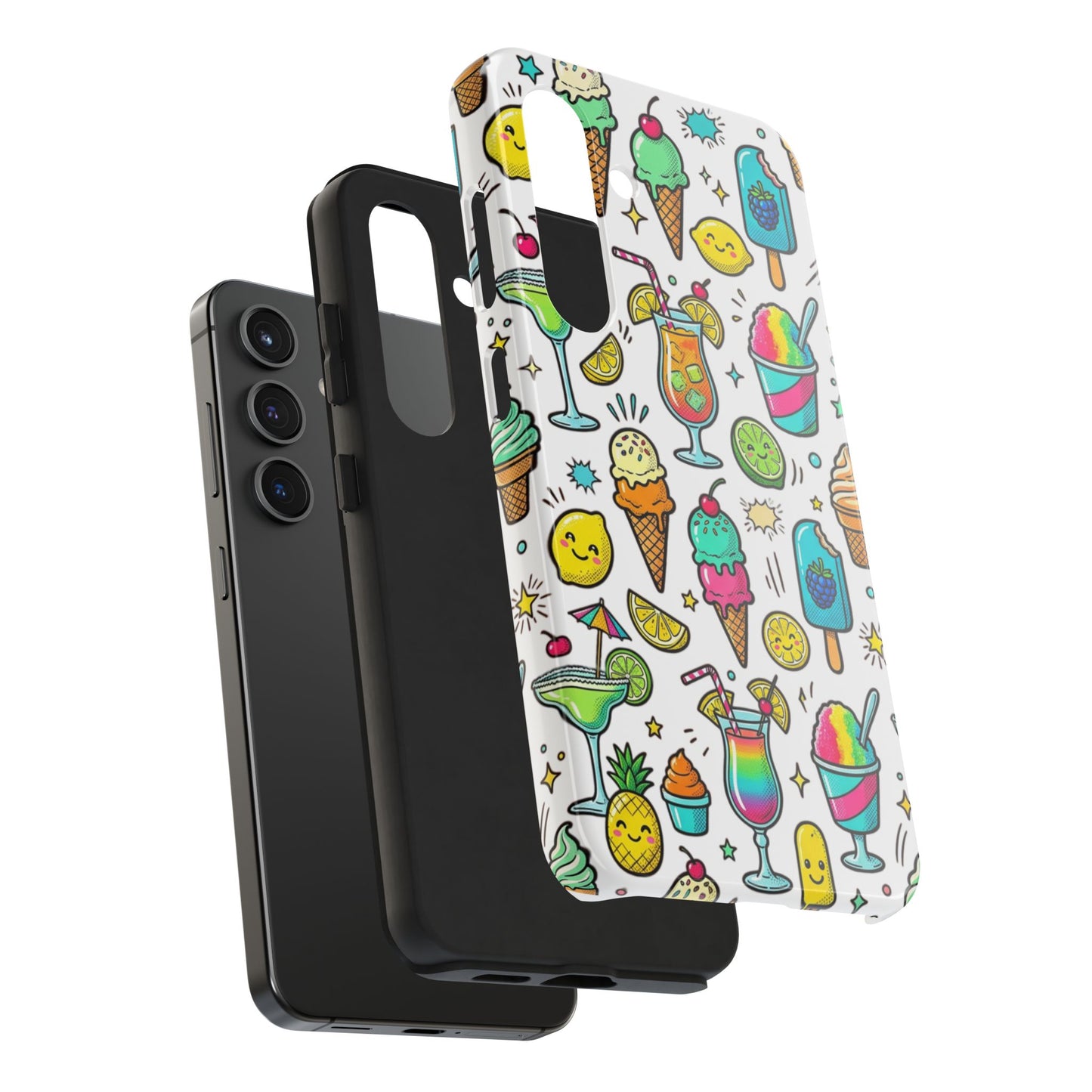Tough Phone Case — Summer Ice Cream & Cocktails Pattern