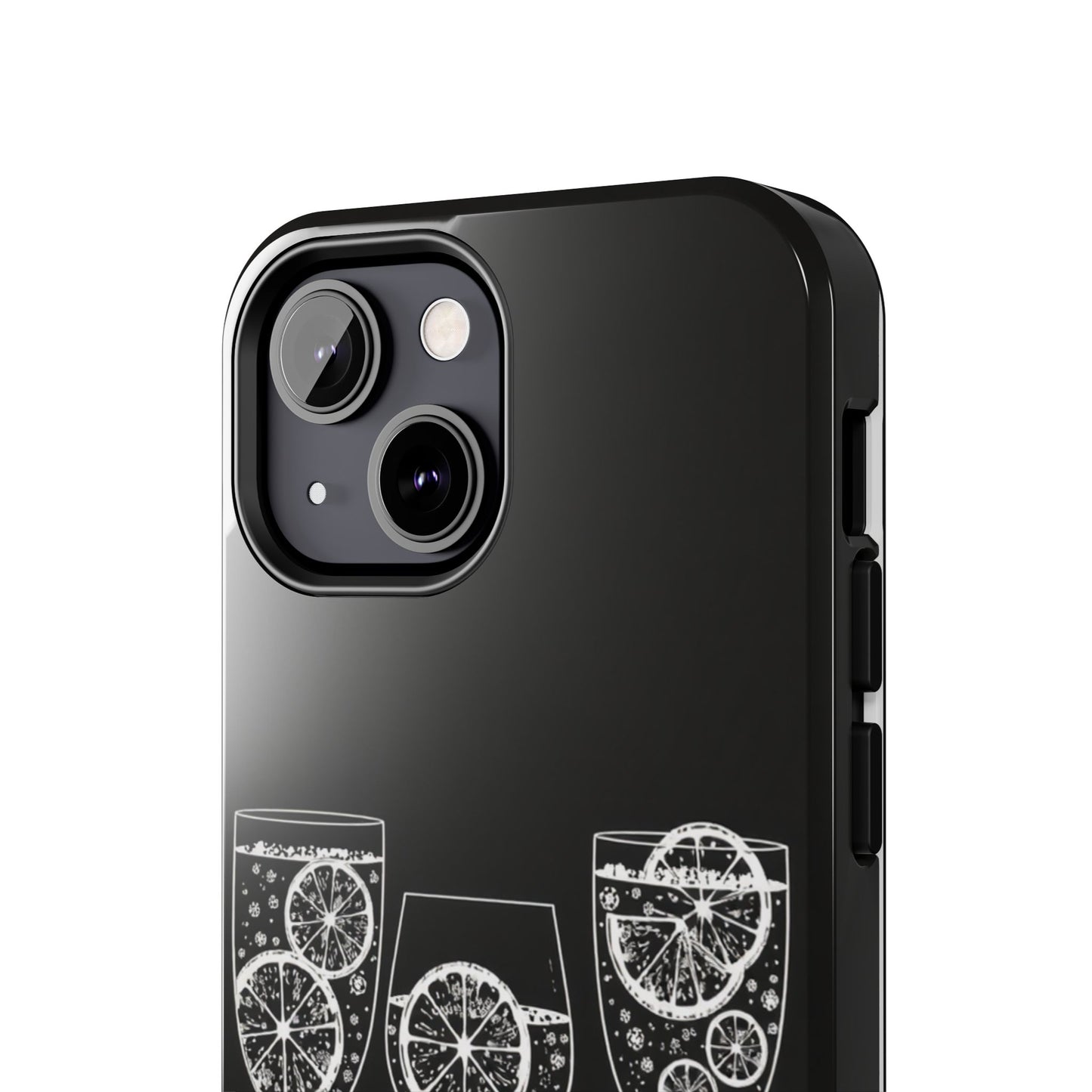 Stylish Tough Phone Cases with Citrus Glass Design, Protective Cases for Parties, Summer Events, and Everyday Use