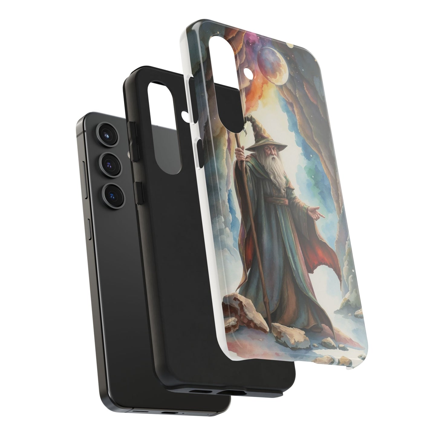 Magical Wizard Phone Case - Tough, Durable Phone Cover for Fantasy Lovers, Geek Gift, Unique Design, Celestial Phone Accessory