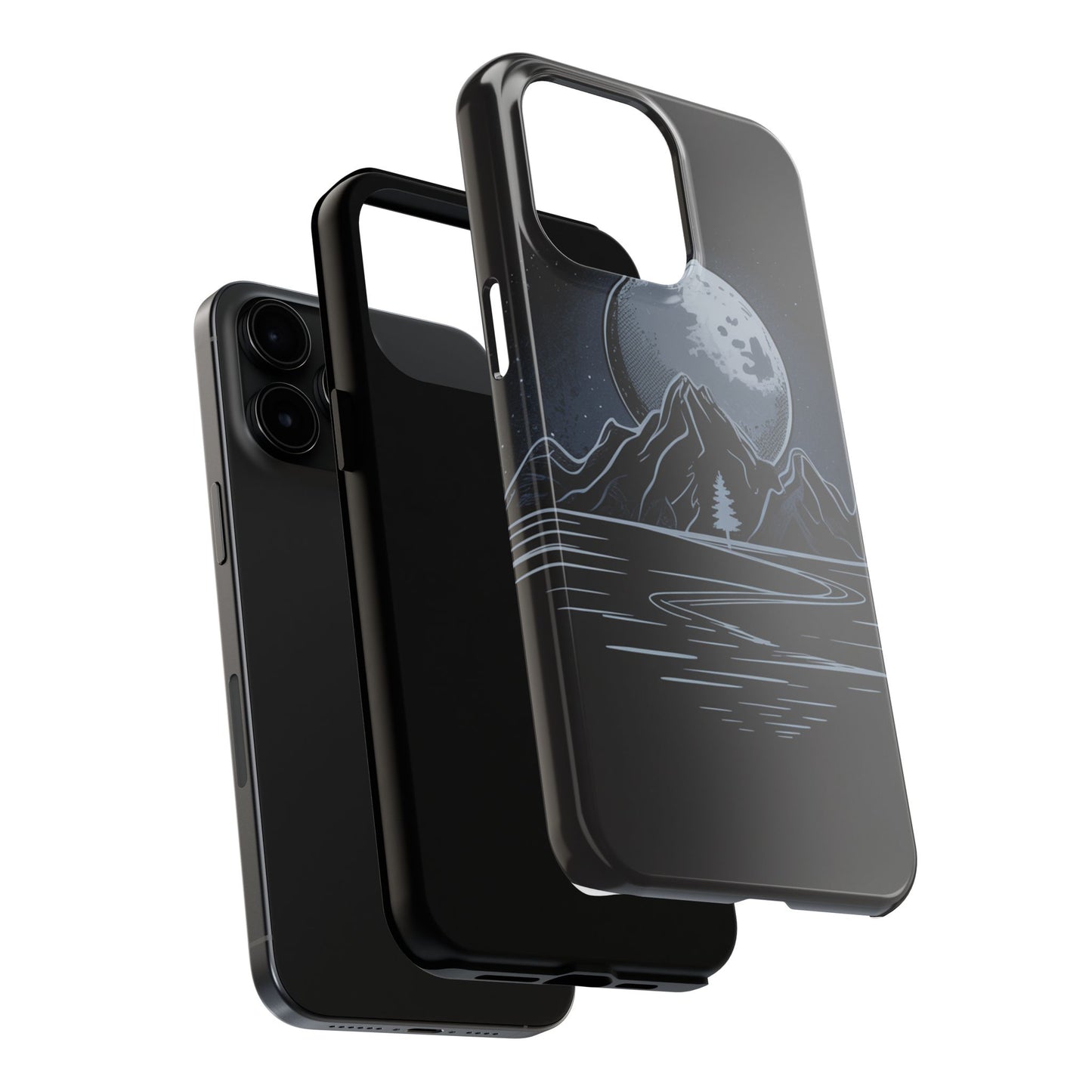 Moonlit Mountain Tough Phone Case Dark Fantasy