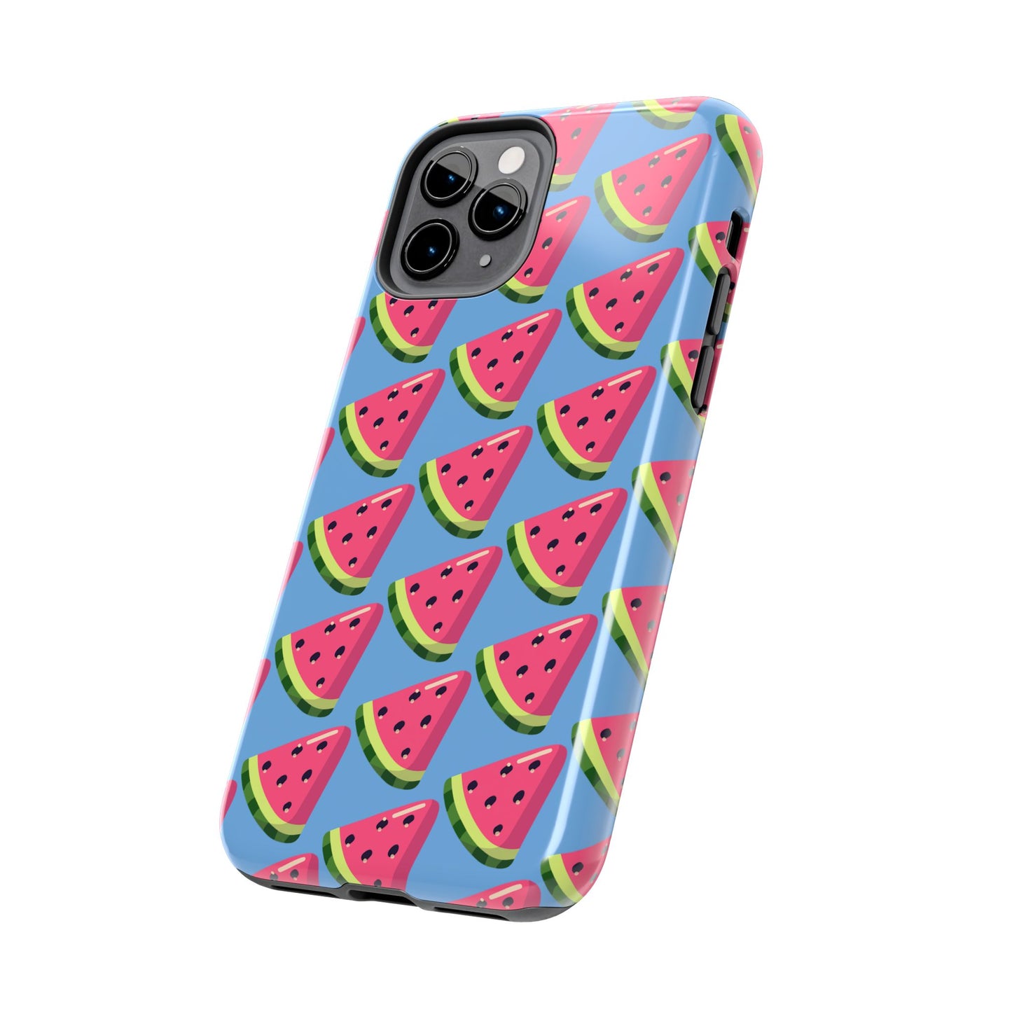 Watermelon Fun Tough Phone Case - Summer Vibes, Blue - for iPhone