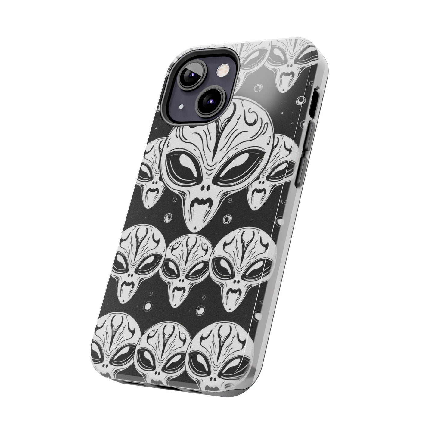 Alien Pattern Tough Phone Case - Durable Protection with Out-of-This-World Design