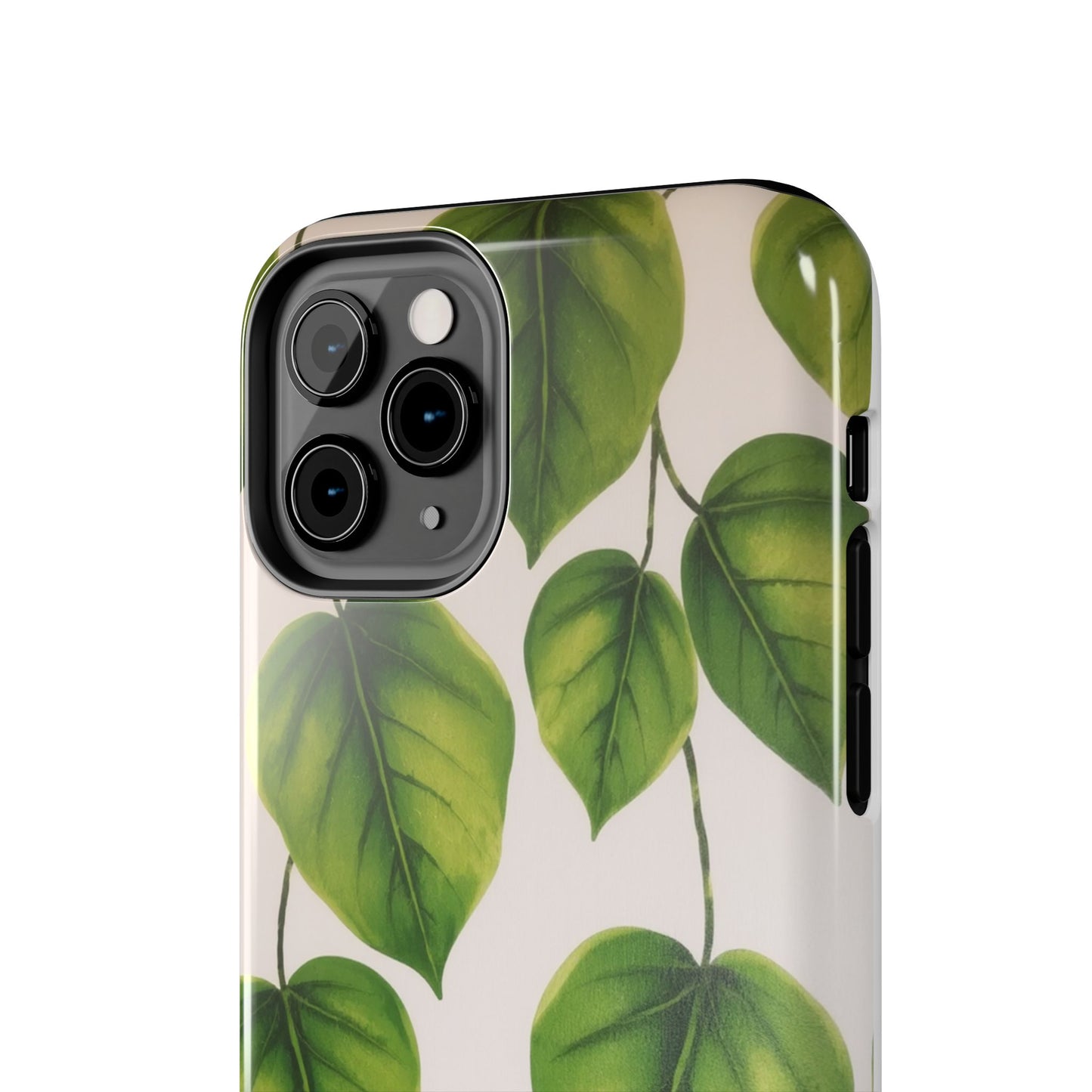 Tough Phone Cases with Green Leaf Design | Eco-Friendly Protection for Nature Lovers