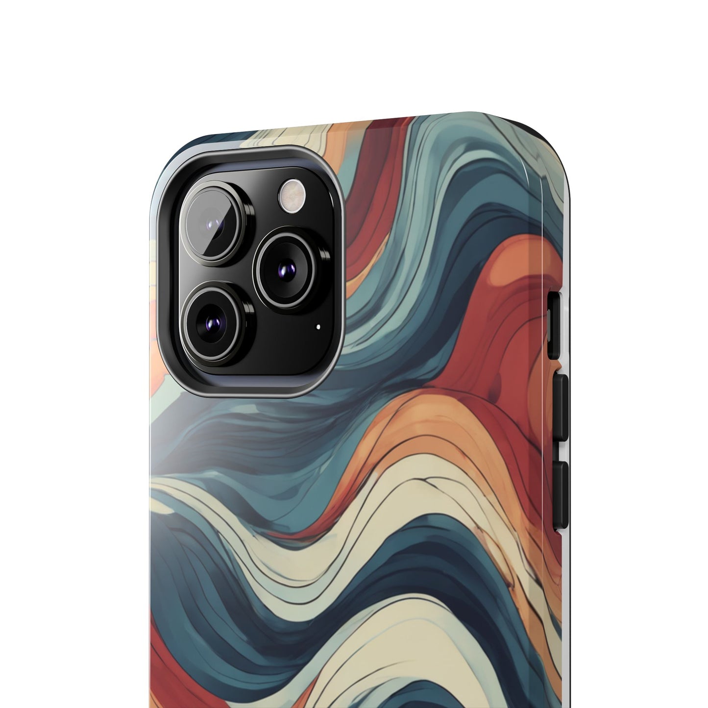 Abstract Wave Tough Phone Case | Stylish Protection for Daily Use - for iPhone