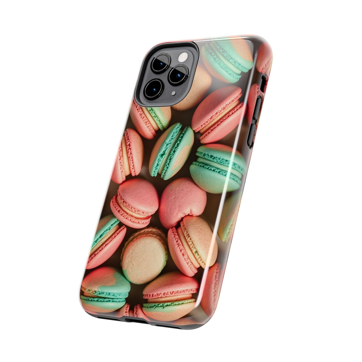 Colorful Tasty Macarons Tough Phone Case - Durable Protection with Sweet Aesthetic - for iPhone