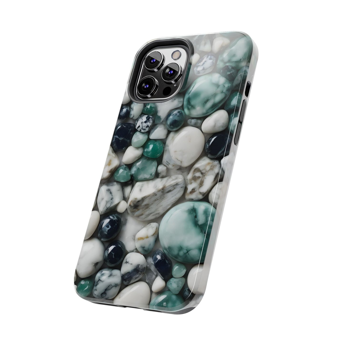 Small Rocks Pattern Tough Phone Case - Stylish & Durable Protection - for iPhone
