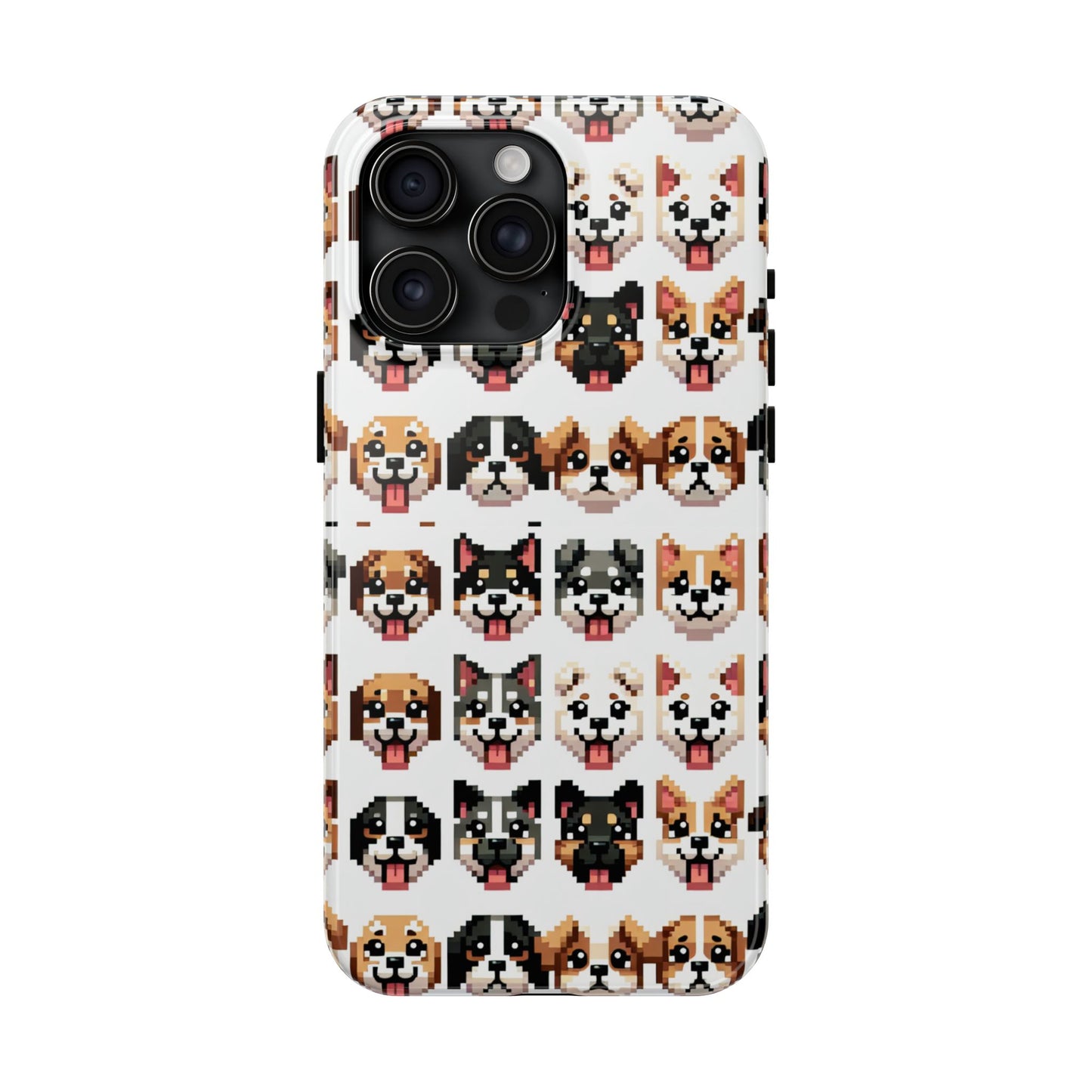 Pixelated Dog Breed Tough Phone Case - Cute, Durable Protection for Pet Lovers - for iPhone