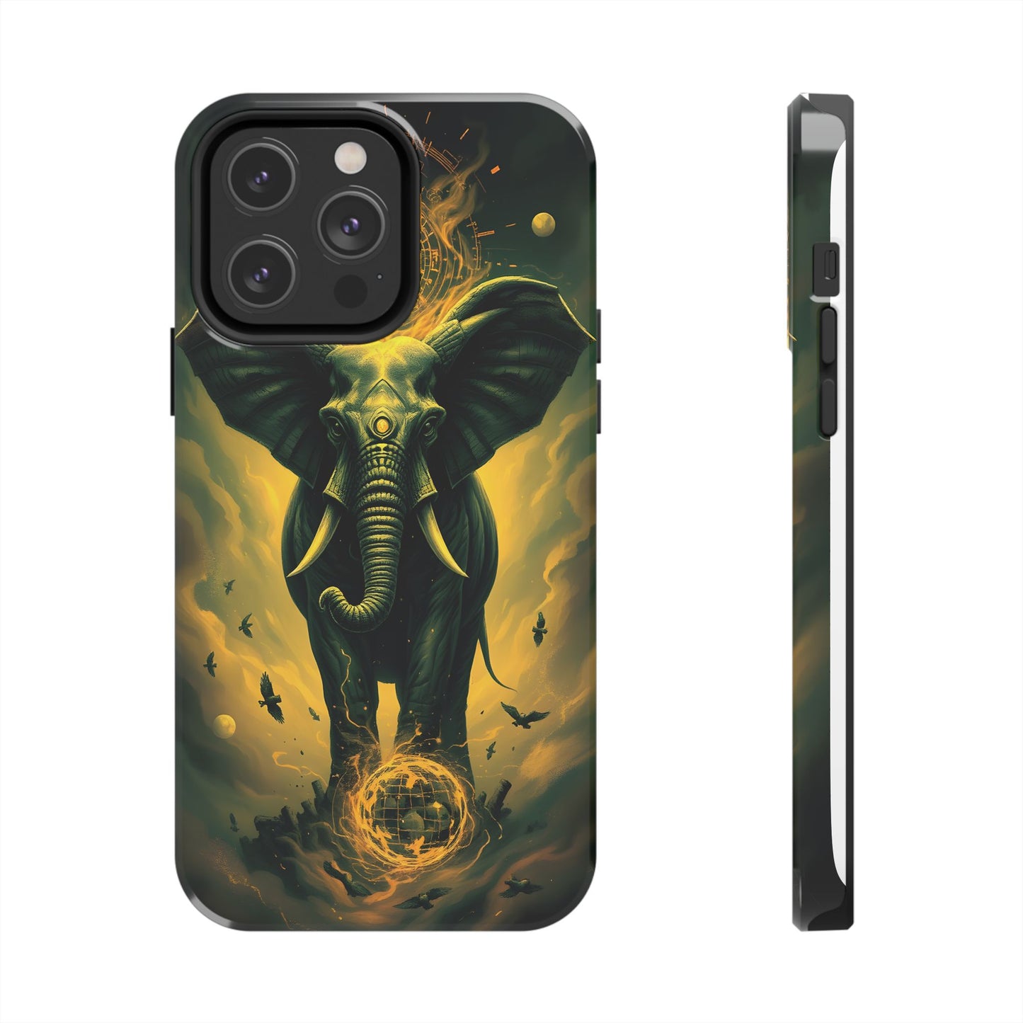Majestic Elephant Clouds Tough Phone Case - Durable Protection with Bold Design - for iPhone