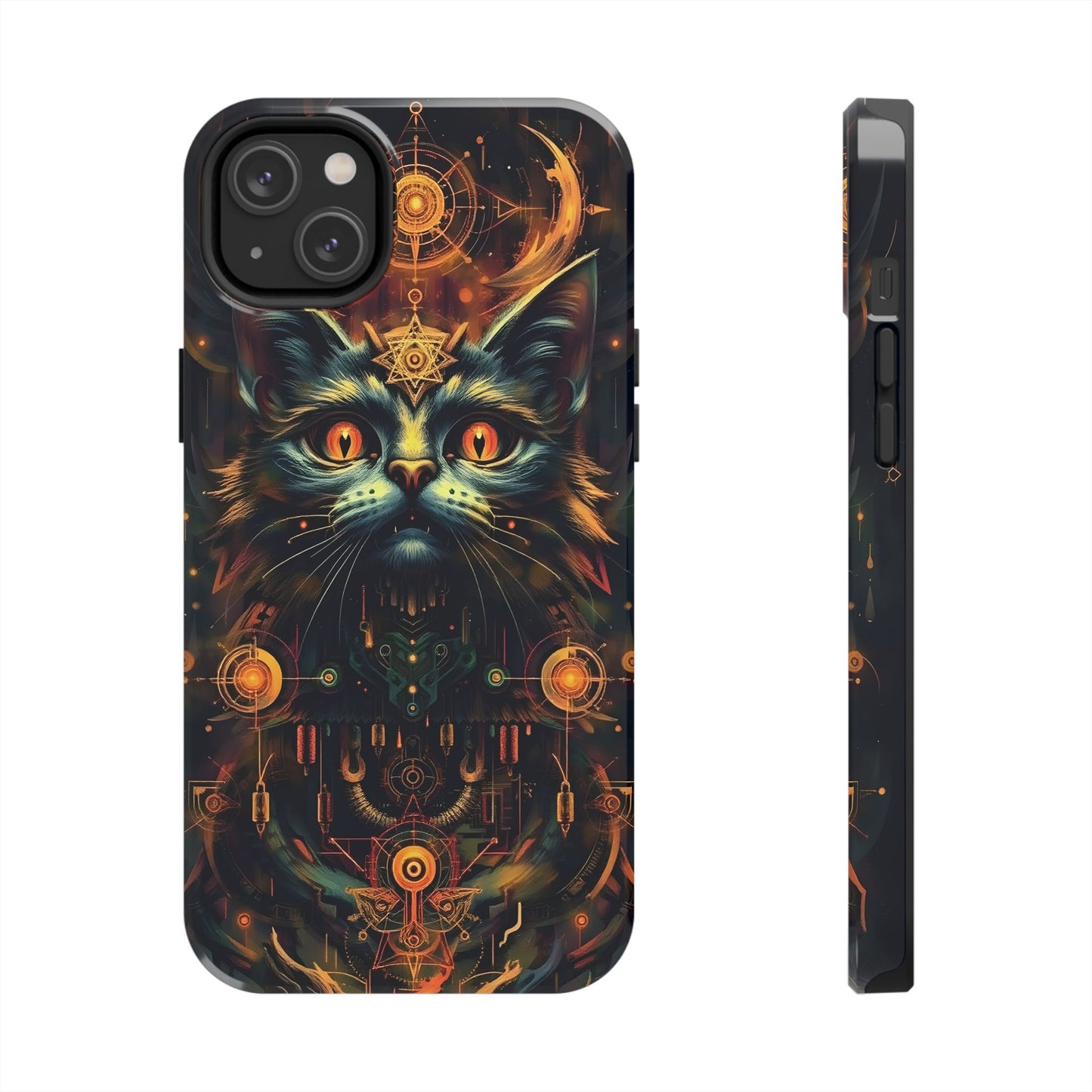 Mystical Cat Queen Tough Phone Case – Unique Protection for Cat Lovers - for iPhone