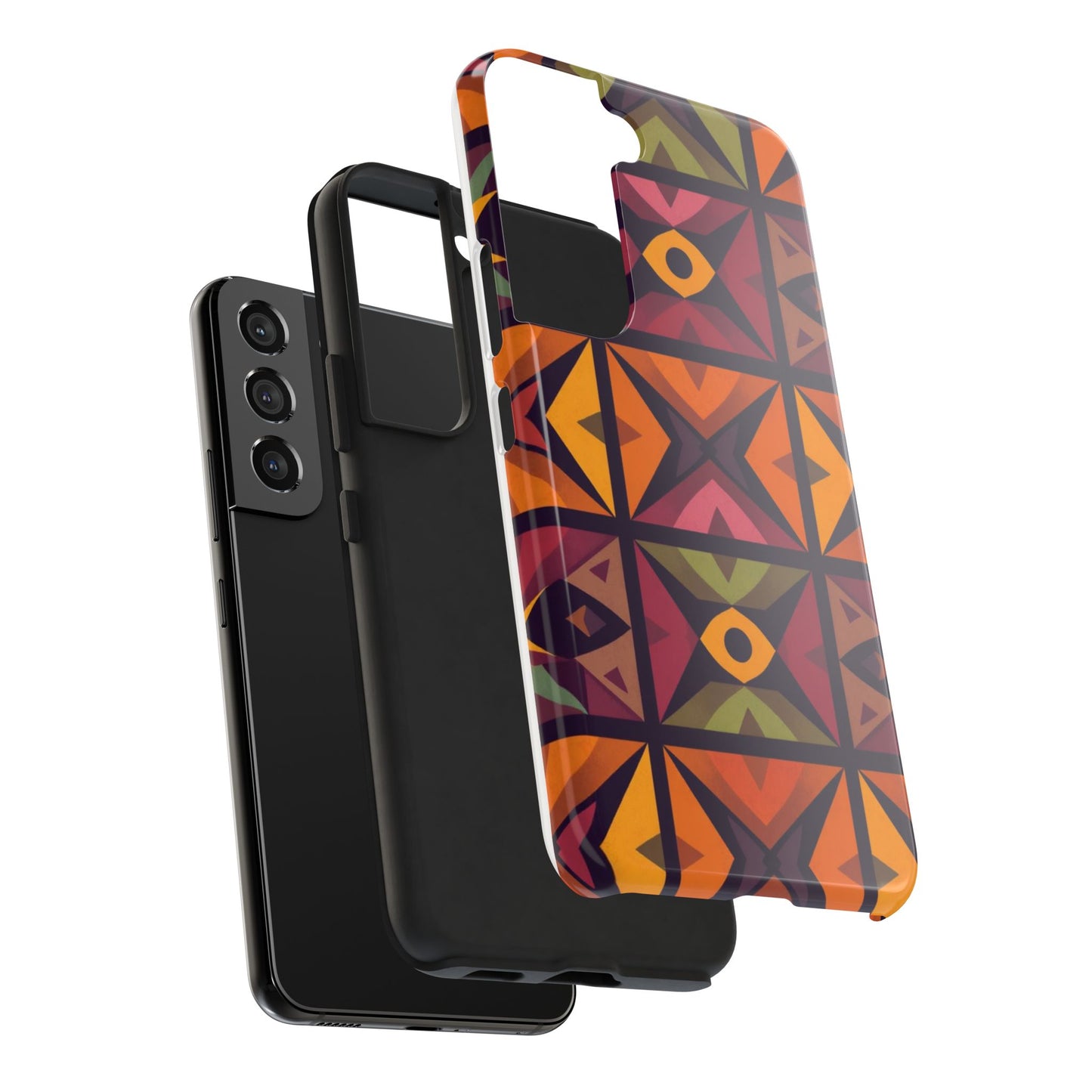 Vibrant Tribal Geometric Tough Phone Case - Colorful Protection for Your iPhone