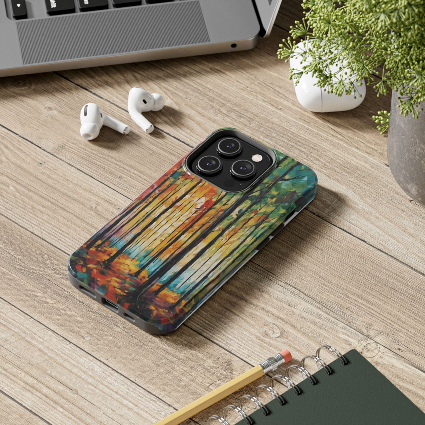 Autumn Forest Tough Phone Case - Colorful Nature Design - for iPhone