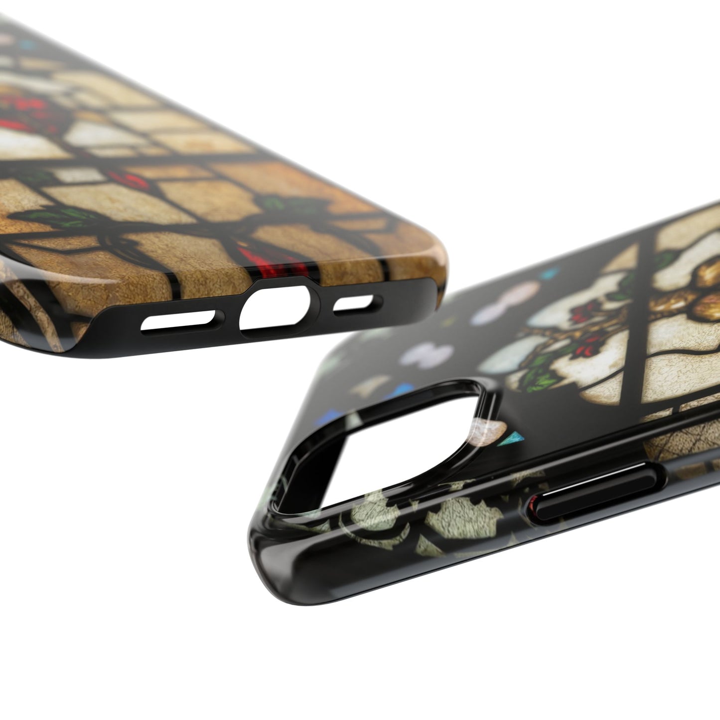 Stained Glass Heart Tough Phone Case - Unique Design for Protection & Style