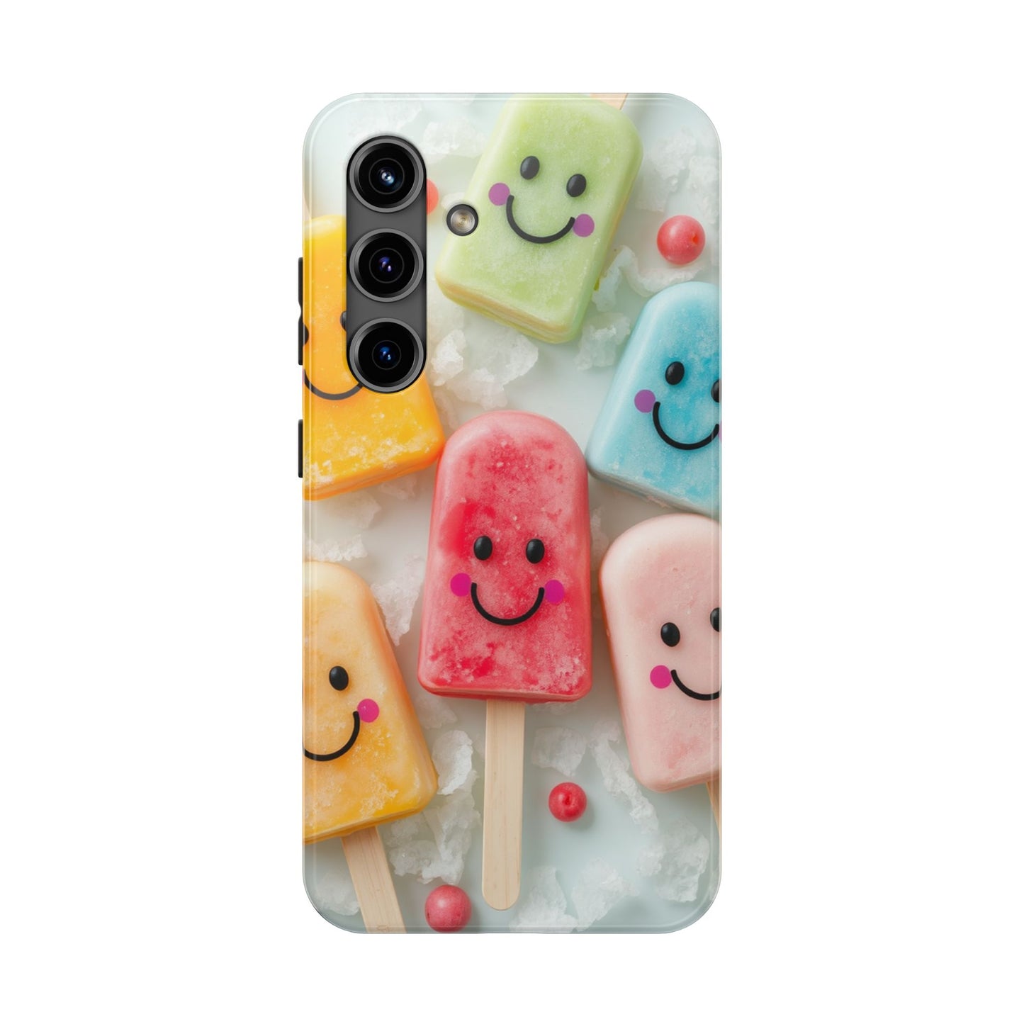 Cute Smile Popsicle Tough Phone Case - Fun Protection for Your Device