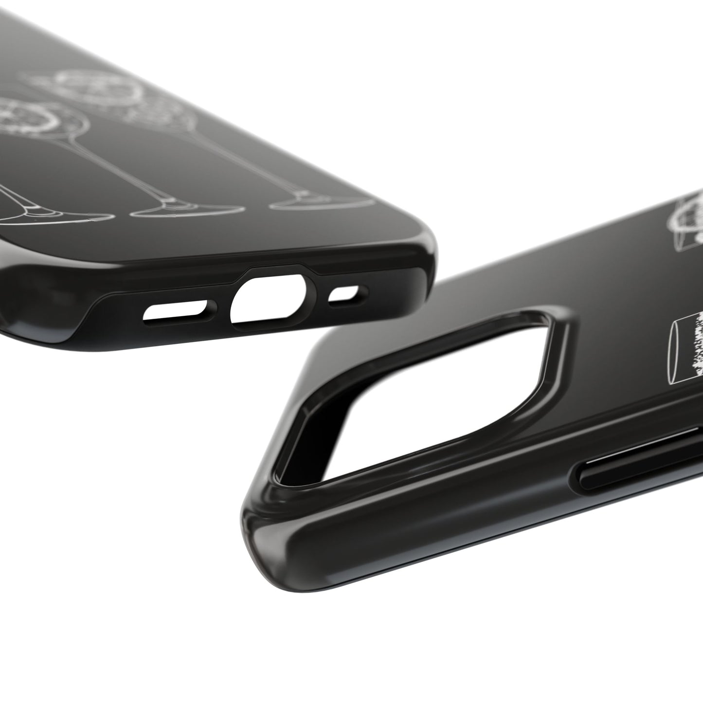 Stylish Tough Phone Cases with Citrus Glass Design, Protective Cases for Parties, Summer Events, and Everyday Use