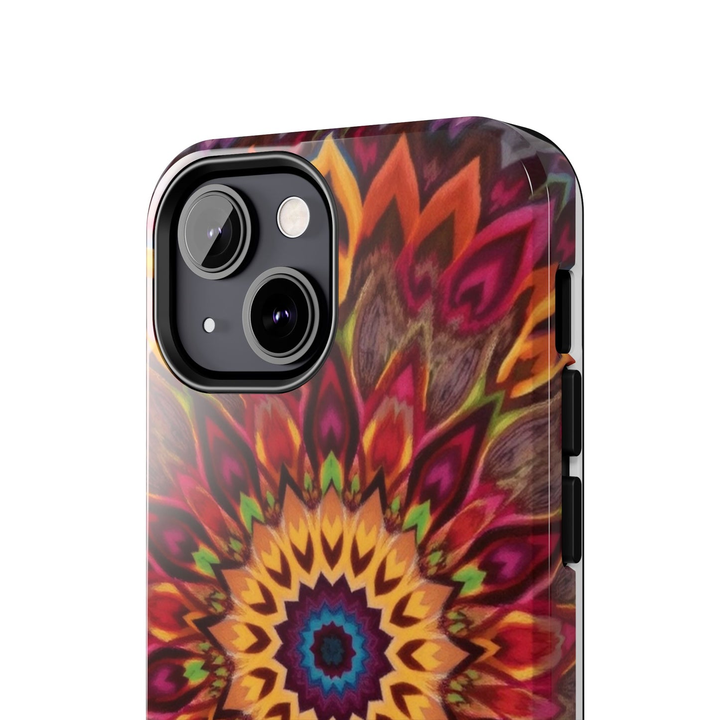 Vibrant Floral Mandala Tough Phone Case | Stylish and Durable Protection - for iPhone