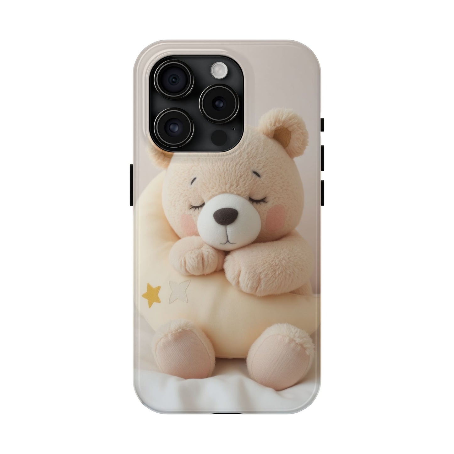 Cute Bear Tough Phone Case - Adorable Baby Animal Design for Kids & Adults
