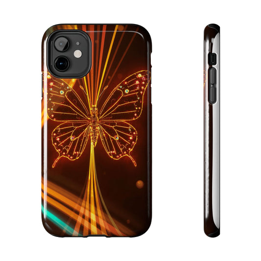 Elegant Butterfly Tough Phone Case - Stylish Protection for Nature Lovers