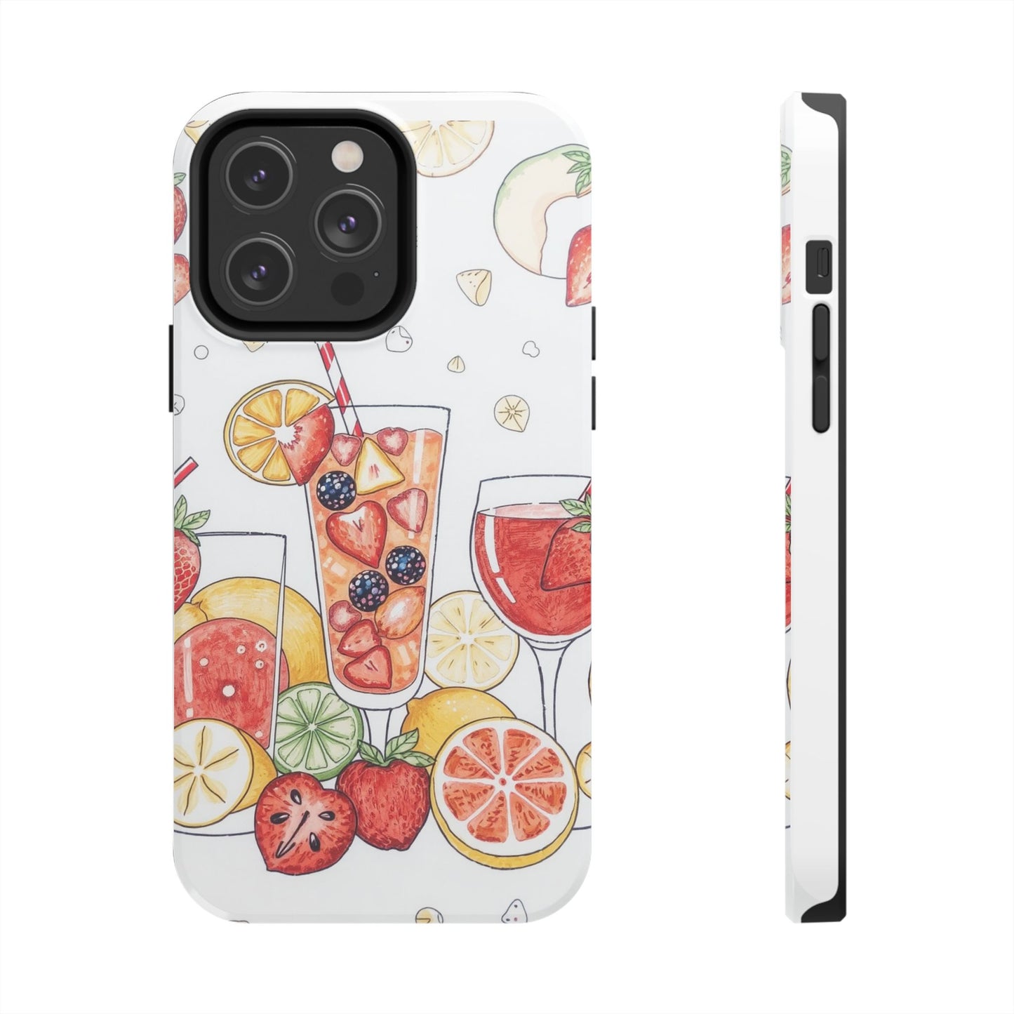 Colorful Fruit Cocktail Tough Phone Case - Perfect for Summer Vibes