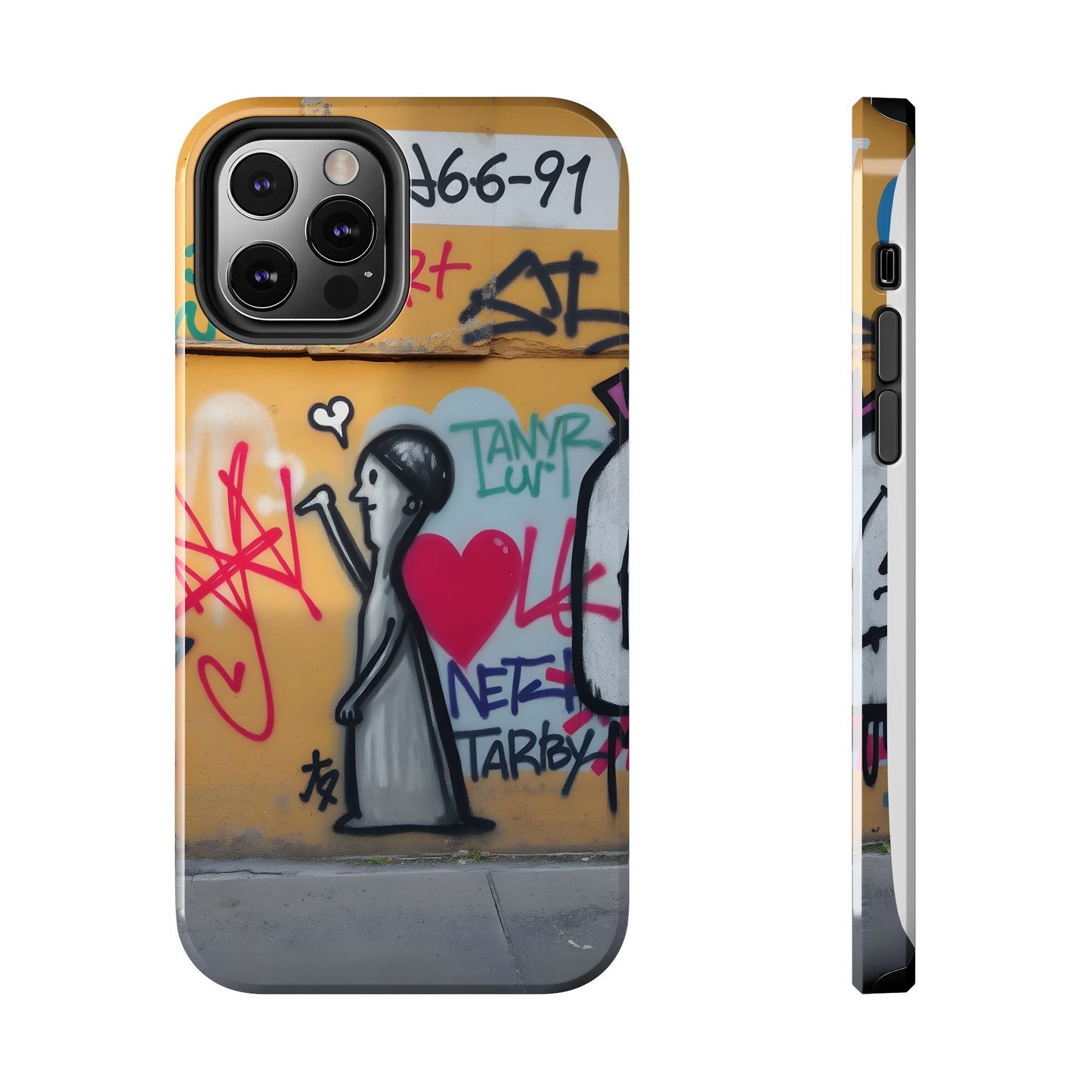 Urban Cupid Graffiti Tough Phone Case - Durable Protection with Street Art Vibe - for iPhone