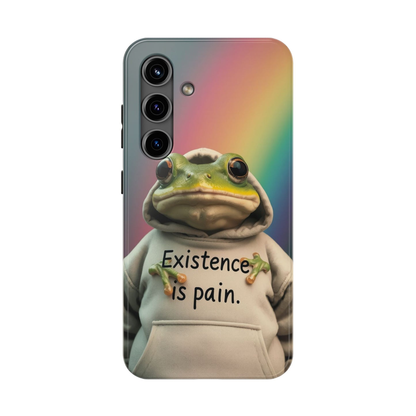 Existence is Pain Frog Phone Case - Tough & Stylish