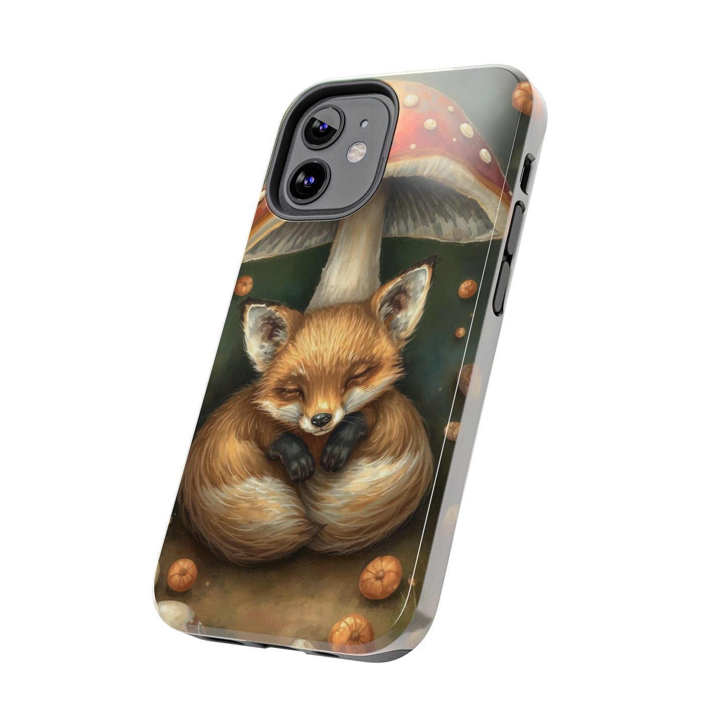 Cute Fox & Mushroom Phone Case - Tough Protective Cover