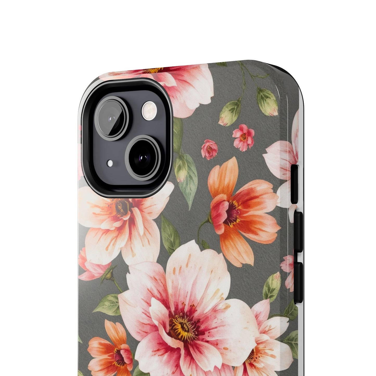 Floral Pink Tough Phone Case - Stylish & Durable Floral Design - for iPhone