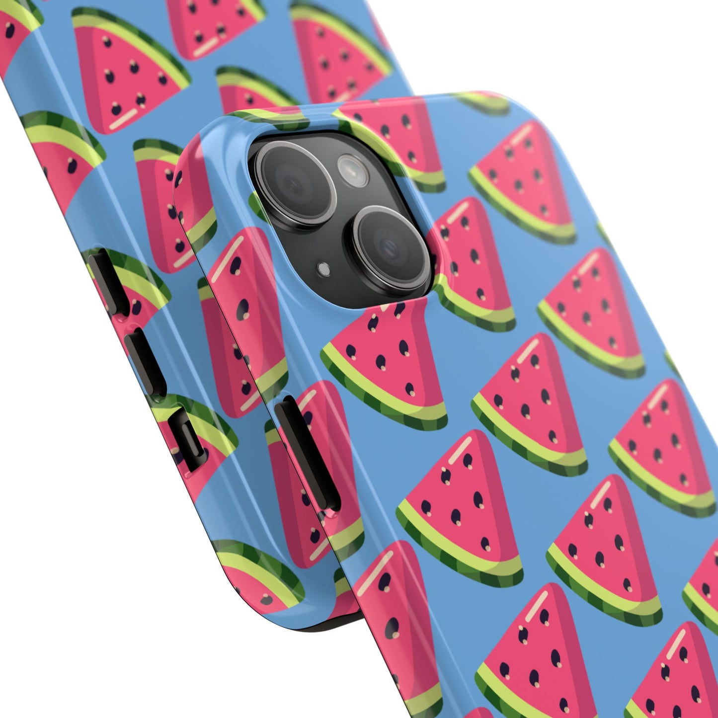 Watermelon Fun Tough Phone Case - Summer Vibes, Blue - for iPhone