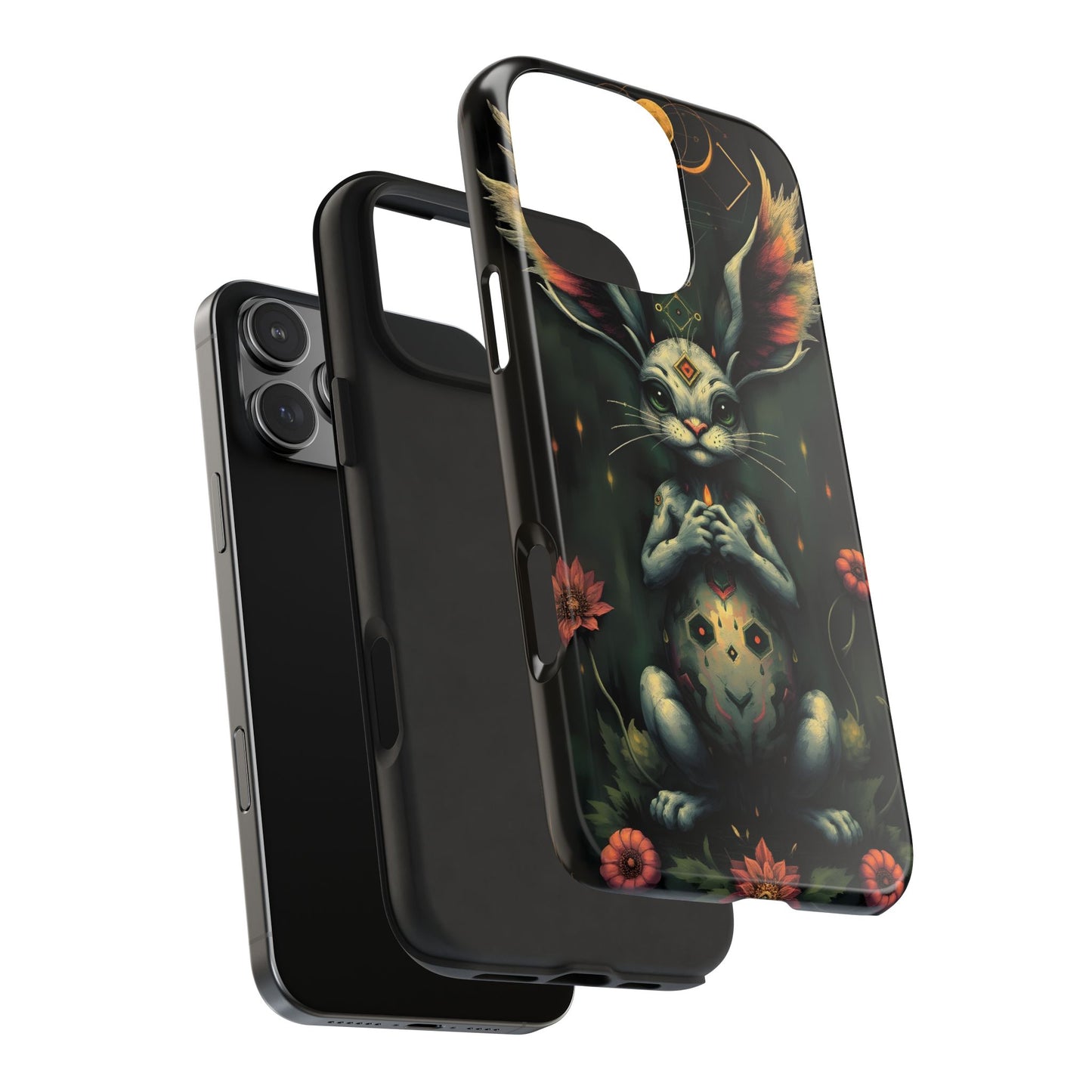 Artistic Rabbit Phone Cases - Unique and Durable Design of Mystical Bunny - for iPhone