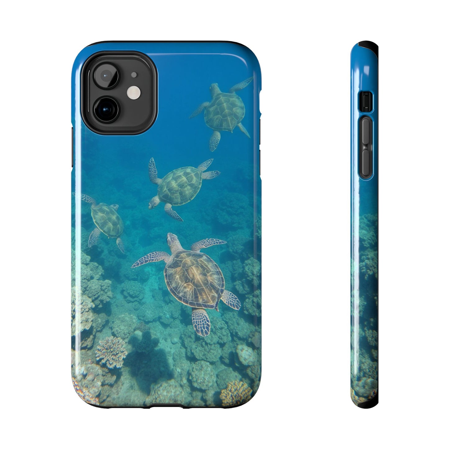 Ocean Turtle Tough Phone Cases - Durable Protection with Marine Art