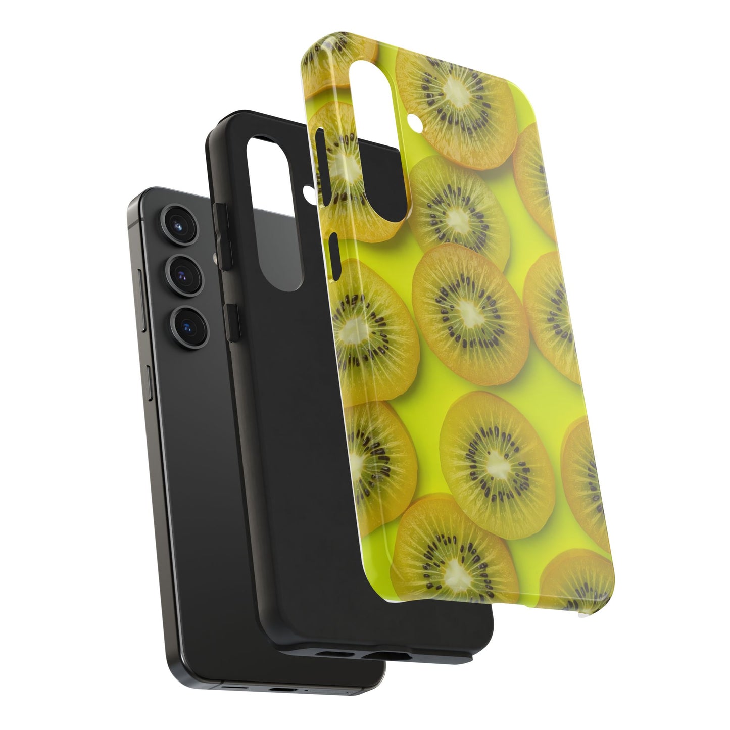 Vibrant Kiwi Tough Phone Case - Bright Yellow Design for Fruit Lovers