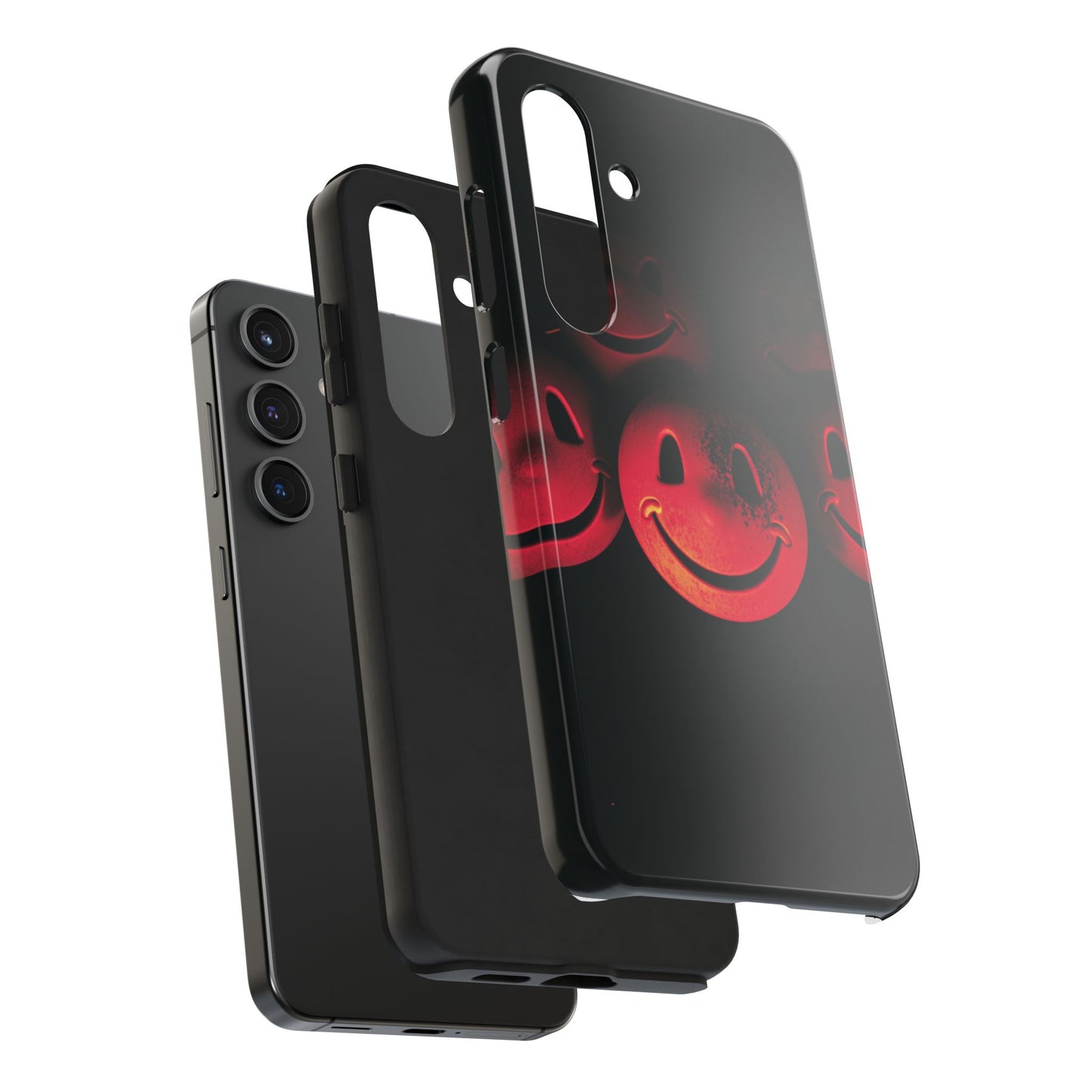 Smiley Face Tough Phone Case - Durable Protection with Fun Design