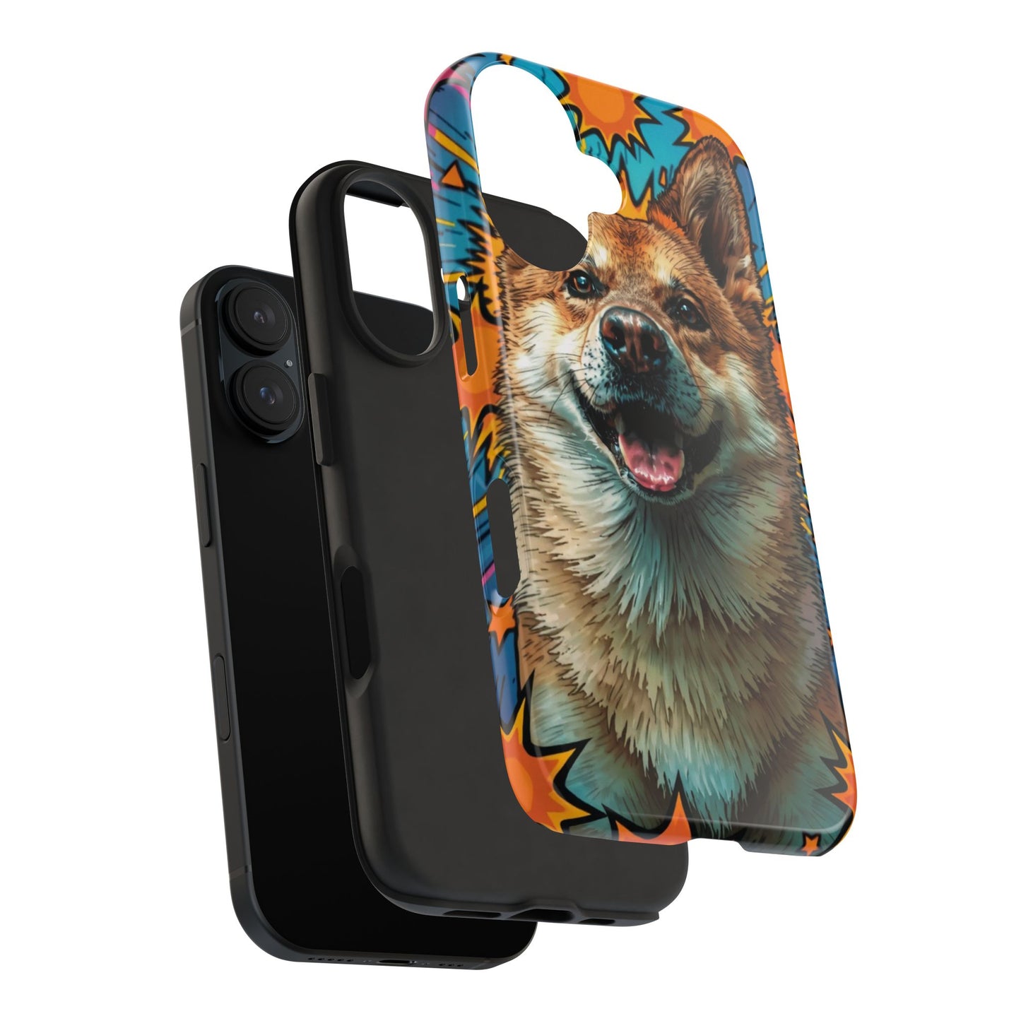 Vibrant Corgi Tough Phone Case - Fun Design for Pet Lovers