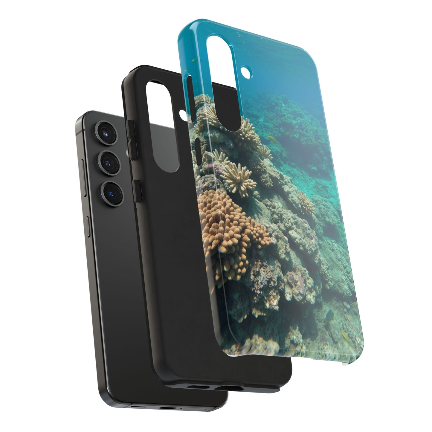 Coral Reef Tough Phone Case - Ocean Vibes Protection for Adventure Lovers