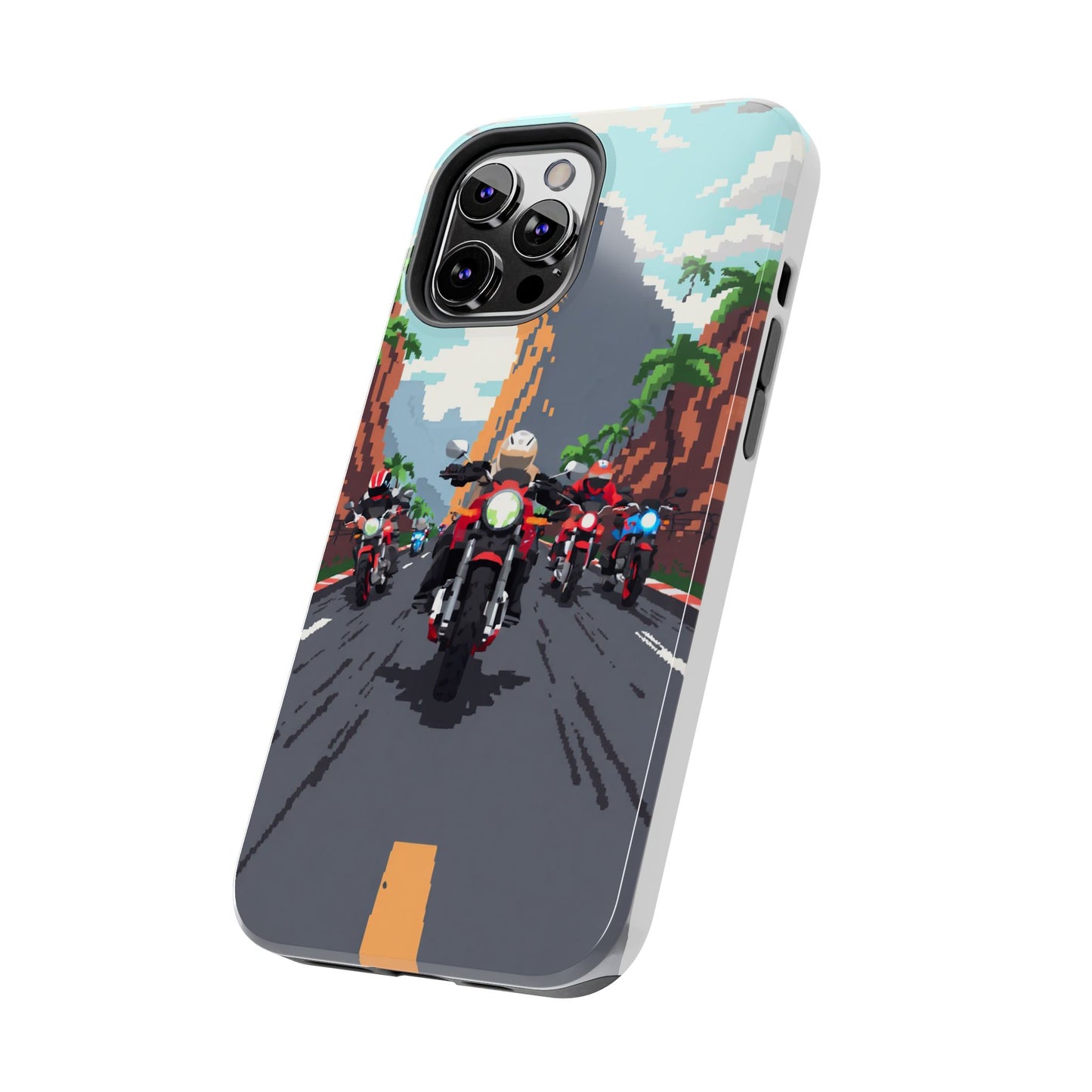Retro Biker Tough Phone Case - Perfect for Motorcycle Lovers