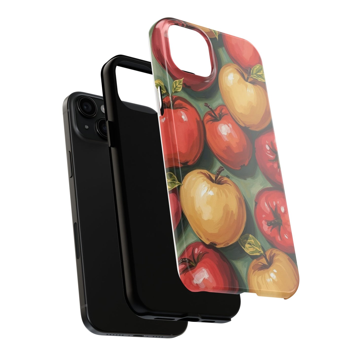 Colorful Painted Apples Art Tough Phone Case - Durable & Stylish Protection - for iPhone